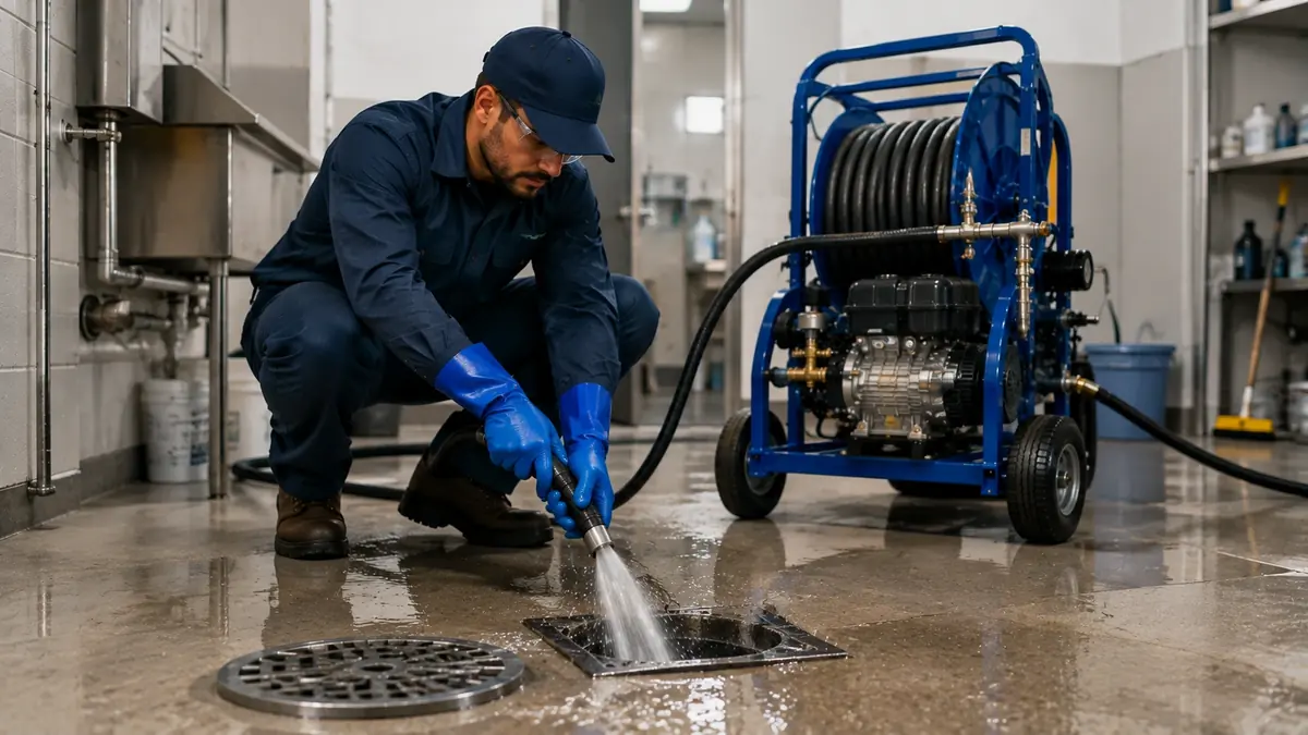 Floor Drain Hydro Jet Cleaning in Avila Beach