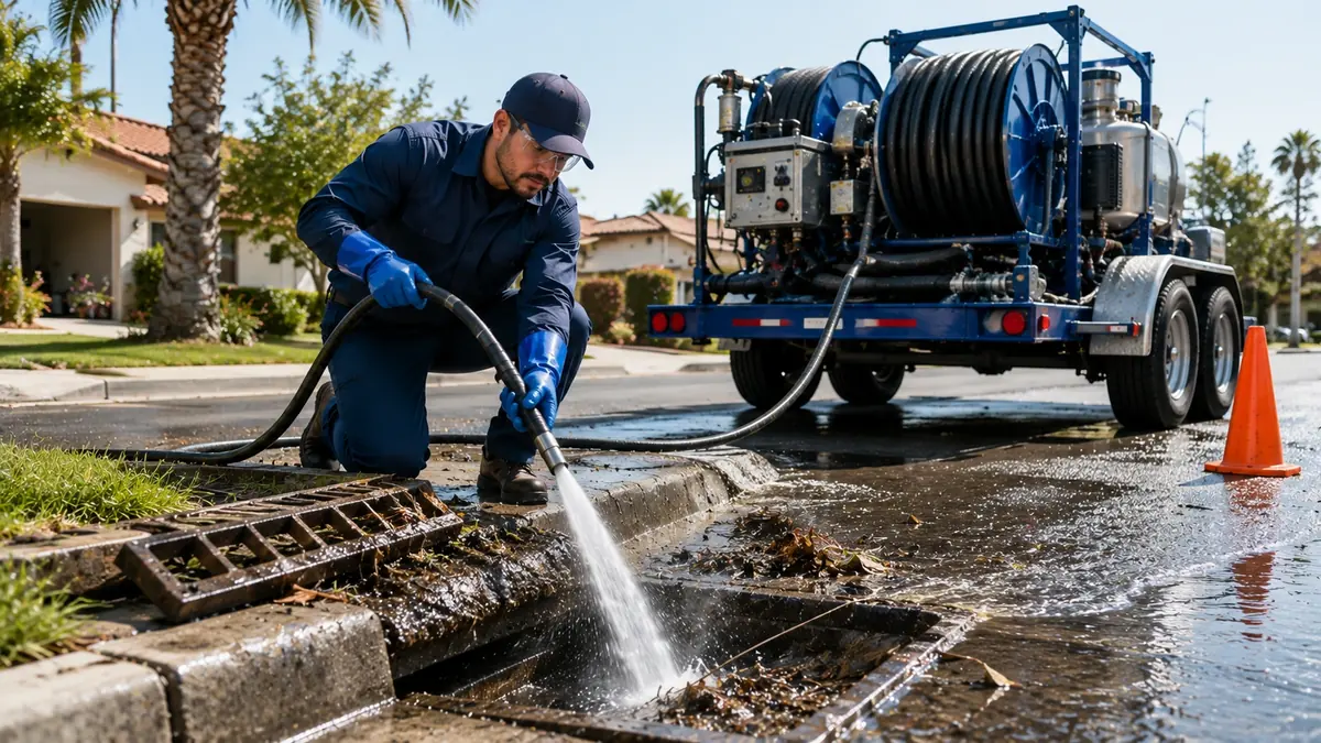 Storm Drain Hydro Jet Cleaning in Avila Beach